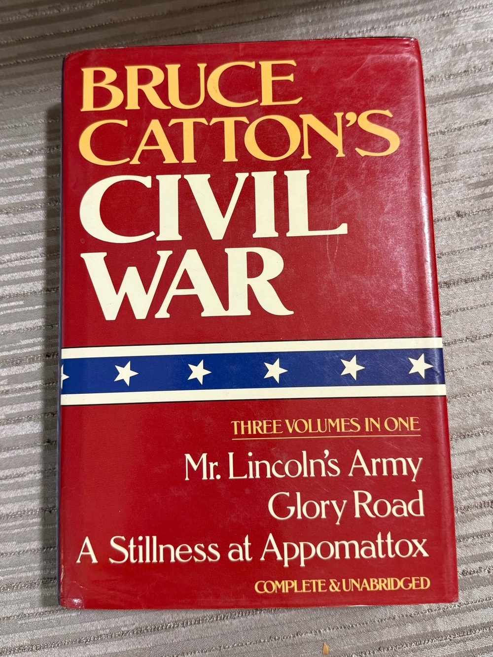 VTG 1984 HCDJ Bruce Catton's Civil War 3-books-in-1 Complete & Unabridged Good